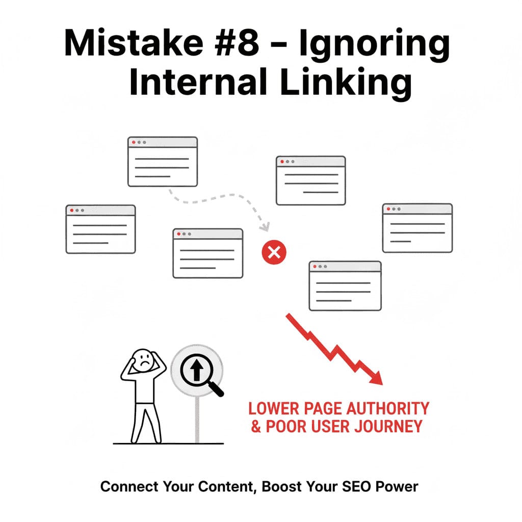Distribute link juice and boost crawlability with WebsApex internal linking.