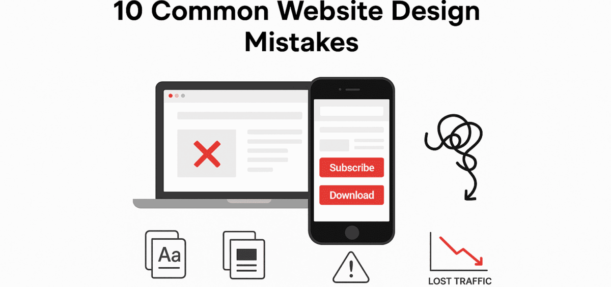 Website design mistakes