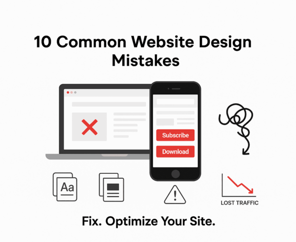 Website design mistakes